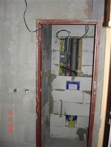 instalační modul závěsného WC v nové příčce